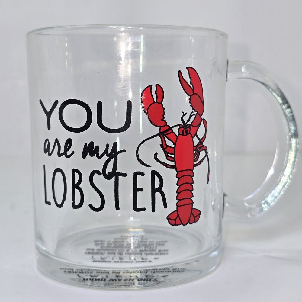 Friends TV Show “You Are My Lobster” Glass Mug Ross Rachel Quote Cup Warner Bros